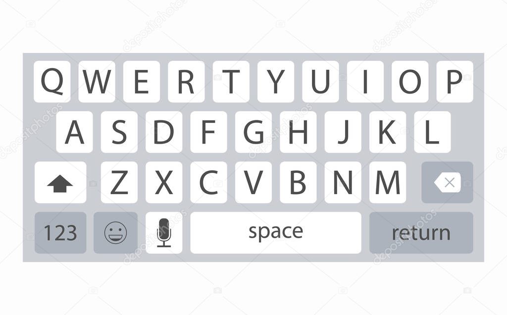 jQuery Keyboard Plugins | jQuery Script Mobile phone keypad vector mockup. Compact virtual ...