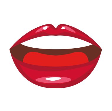 Güzel bir ağzın resmi.