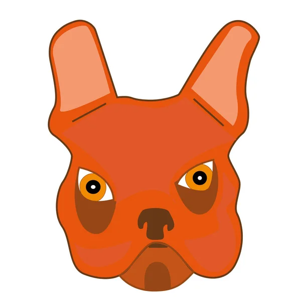 Illustration Dog Head — Stock Vector