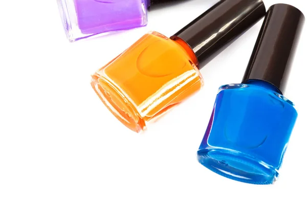 Verschillende gekleurde nagellak — Stockfoto