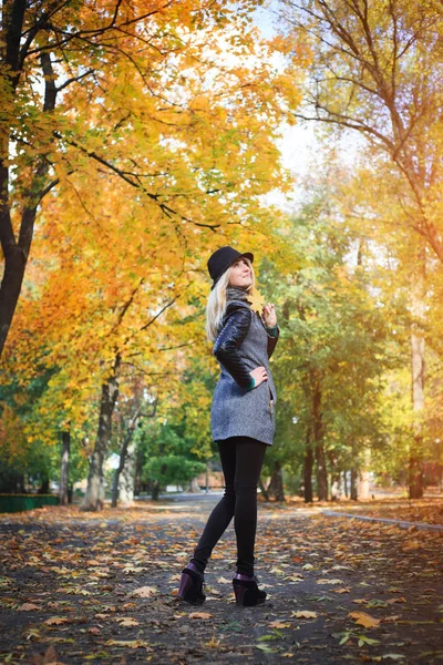 Gorgeous stylish young woman wearing fashionable clothes. — Stock Photo, Image