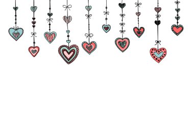 Arka plan beyaz izole kalp.