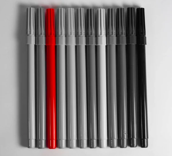 Felt tip pen red stand out