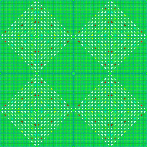 Muster des quadratischen Ornamentvektors — Stockvektor
