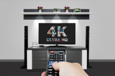 TV ultra hd. 4k televizyon çözünürlük teknolojisi.