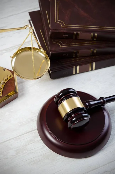 Law gavel justice symbol — Stock Photo, Image