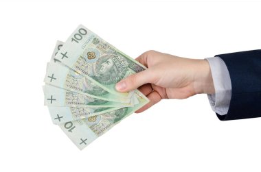 Lehçe banknot elinde aralığı