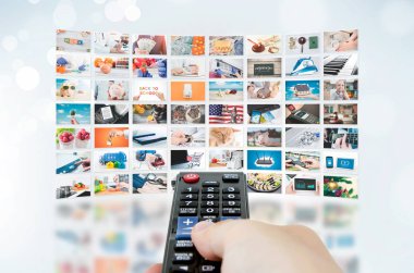 Multimedya video duvar televizyon yayını