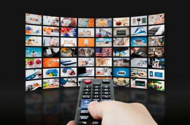Multimedya video duvar televizyon yayını
