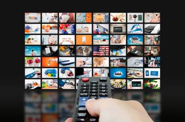 Multimedya video duvar televizyon yayını