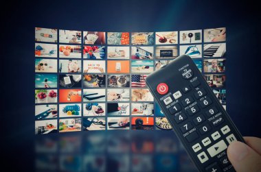 Multimedya video duvar televizyon yayını