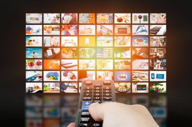 Multimedya video duvar televizyon yayını