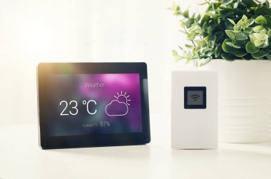 Hava durumu istasyonunun Lcd ekran ile