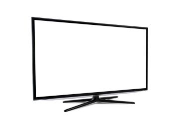 Smart TV with blank screen isolated clipart