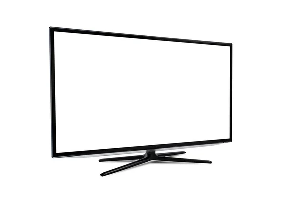 Smart-Tv med blank skärm isolerade — Stockfoto