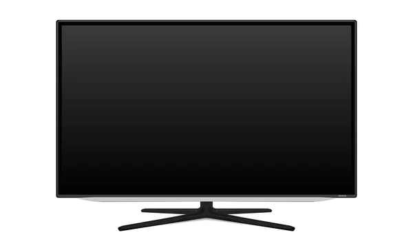 Fernseher, Fernseher oder Monitor, leerer LED-Bildschirm — Stockvektor