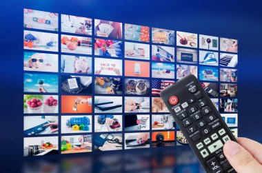 Multimedya video duvar televizyon yayını