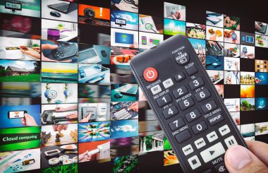 Multimedya video duvar televizyon yayını