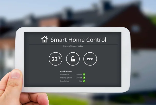 智能家居控制技术。美孚远程自动化系统 — 图库照片