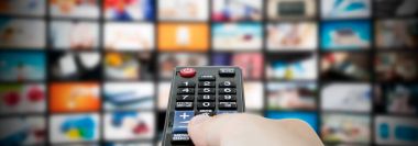 Multimedya video akışı Web banner arka plan
