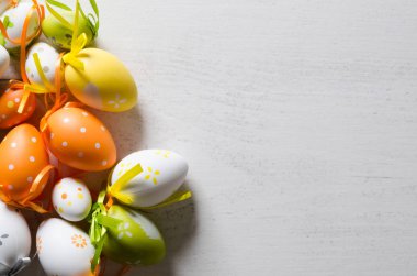 Paskalya yumurta dekorasyon arka plan