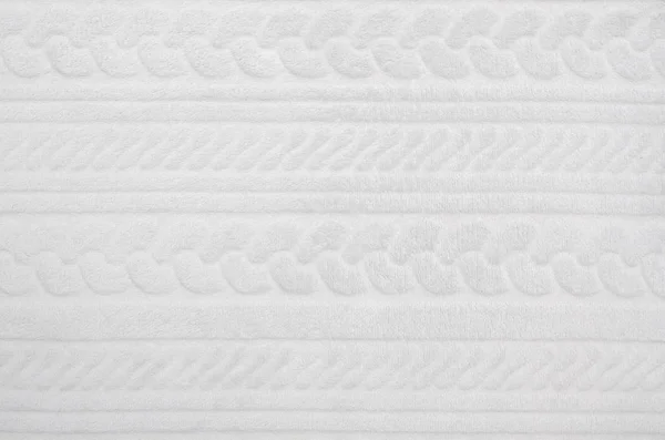 Branco cobertor close up textura ou fundo — Fotografia de Stock