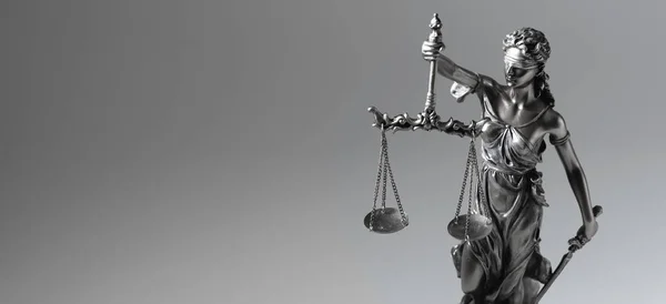 Estátua da Justiça - Senhora da Justiça, conceito de direito — Fotografia de Stock