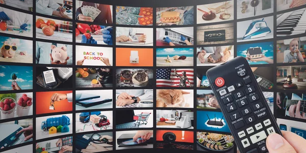 Television streaming video. Media TV on demand