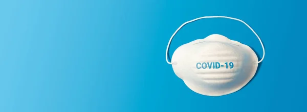Protección Mascarillas Coronavirus Gripe Máscara Médica Blanca Aislada —  Fotos de Stock