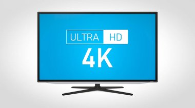 4K yüksek çözünürlüklü televizyon. TV multimedya kavramı