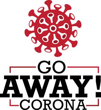 Typography Yeni Vektörü ile Corona Resminden Uzaklaş