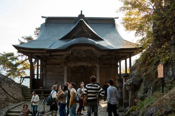 Yamadera Prefectura Yamagata Japón Noviembre 2015 Yamadera Templo Escénico Ubicado — Foto de Stock
