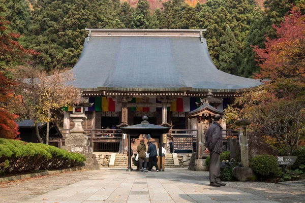 Yamadera Prefectura Yamagata Japón Noviembre 2015 Turista Venga Yamadera Rezar — Foto de Stock