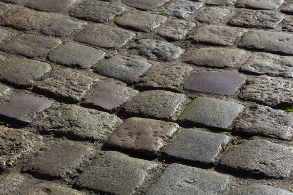 Cobblestones of Dinan, Cotes d'Armor department, Brittany, Franc — Stock Photo, Image