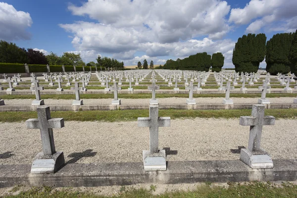 Cementerio italiano, Chambrecy, Alsacia-Champagne-Ardenne-Lorraine , — Foto de Stock