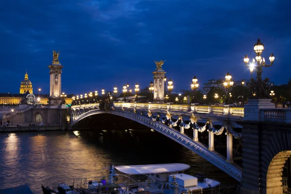 Ponte Alexandre III, Parigi, Ile-de-France, Francia — Foto Stock