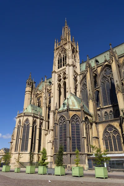 Katedrála St-Etienne, Metz, Moselle, Lotrinsko, Francie — Stock fotografie