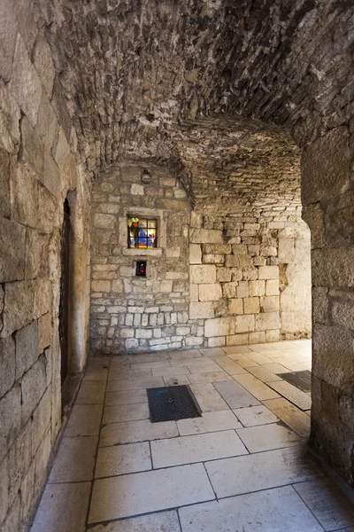 Historiska staden Split, Diocletianus palats, Split, Dalmatien, Kroatien — Stockfoto