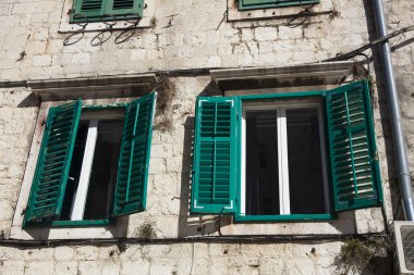 Mimari eski şehir Split, Dalmaçya, Hırvatistan