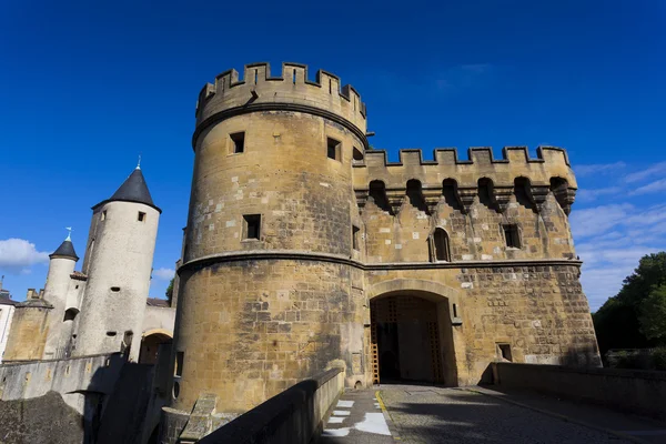 German 's gate (Porte des Allemands), Metz, Moselle, Lorraine reg — стоковое фото