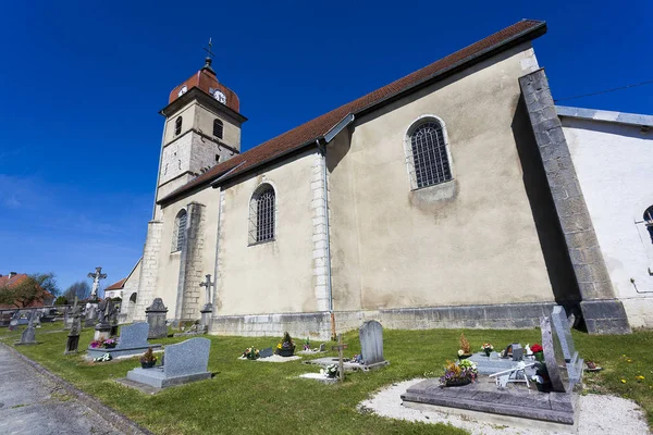 Evillers Kilisesi, Jura, Franche Comte, Fransa — Stok fotoğraf