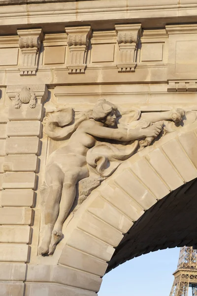 Detail of the viaduc of Passy, Paris, Ile-de-france, France — Stock Photo, Image