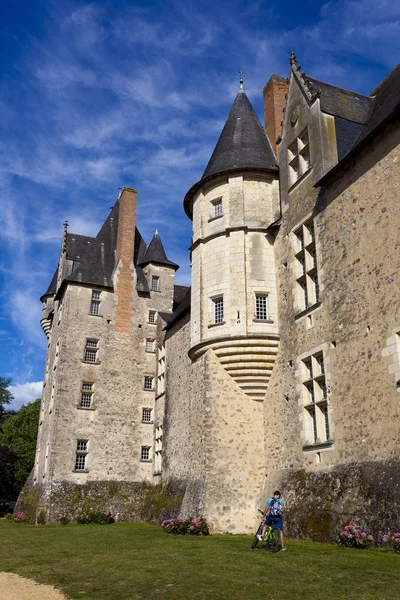 Castillo de Baug jalá, Sarthe, Pays de la Loire, Francia —  Fotos de Stock