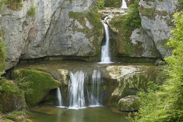 Kaskade von billaude, jura, franche-comte, france — Stockfoto