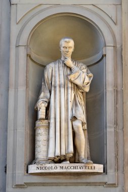 Niccolo Machiavelli heykelin Lorenzo Bartolini, Floransa