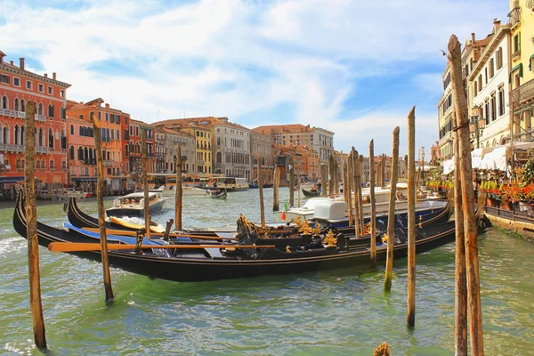 Paisagem no Grande Canal em Veneza — Fotografia de Stock