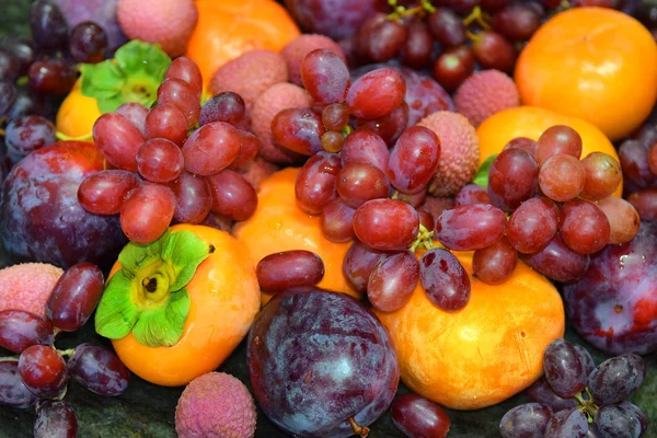 Ulike frukter og bær – stockfoto