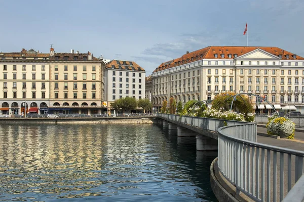 Paesaggio urbano di Ginevra, Svizzera — Foto Stock