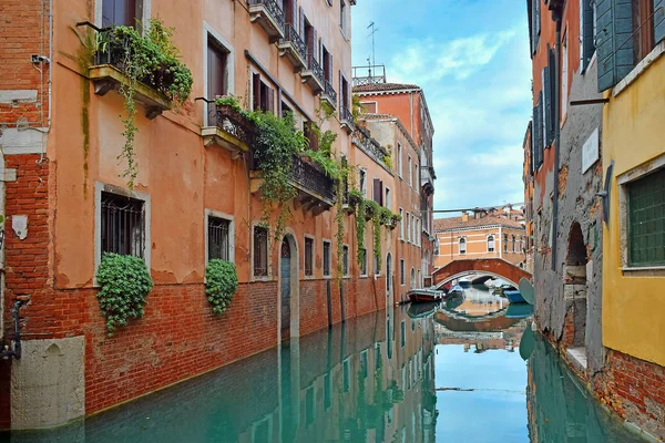 Paisaje con puente, Venecia — Foto de Stock