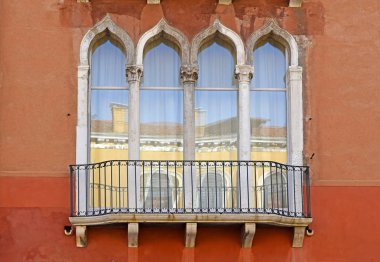 pitoresk Venedik balkon